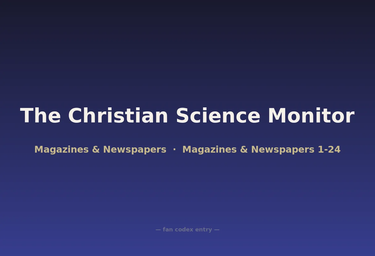 The Christian Science Monitor